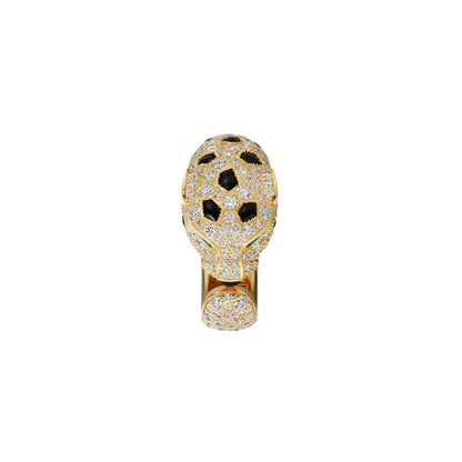 Panthère de Diamond Half-Pavé Medium Ring
