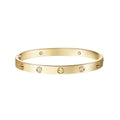 Classic 6.1mm Love Single-Screw Closure Bangle - 4-Diamond