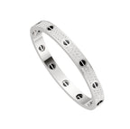 Classic 6.1mm Love Bangle - Diamond Pavé & Black Ceramic