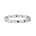 Classic 6.1mm Love Bangle - Diamond Pavé & Black Ceramic