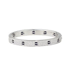 Classic 6.1mm Love Bangle - Diamond Pavé & Black Ceramic
