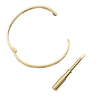 Classic 6.1mm Love Single-Screw Closure Bangle - 4-Diamond