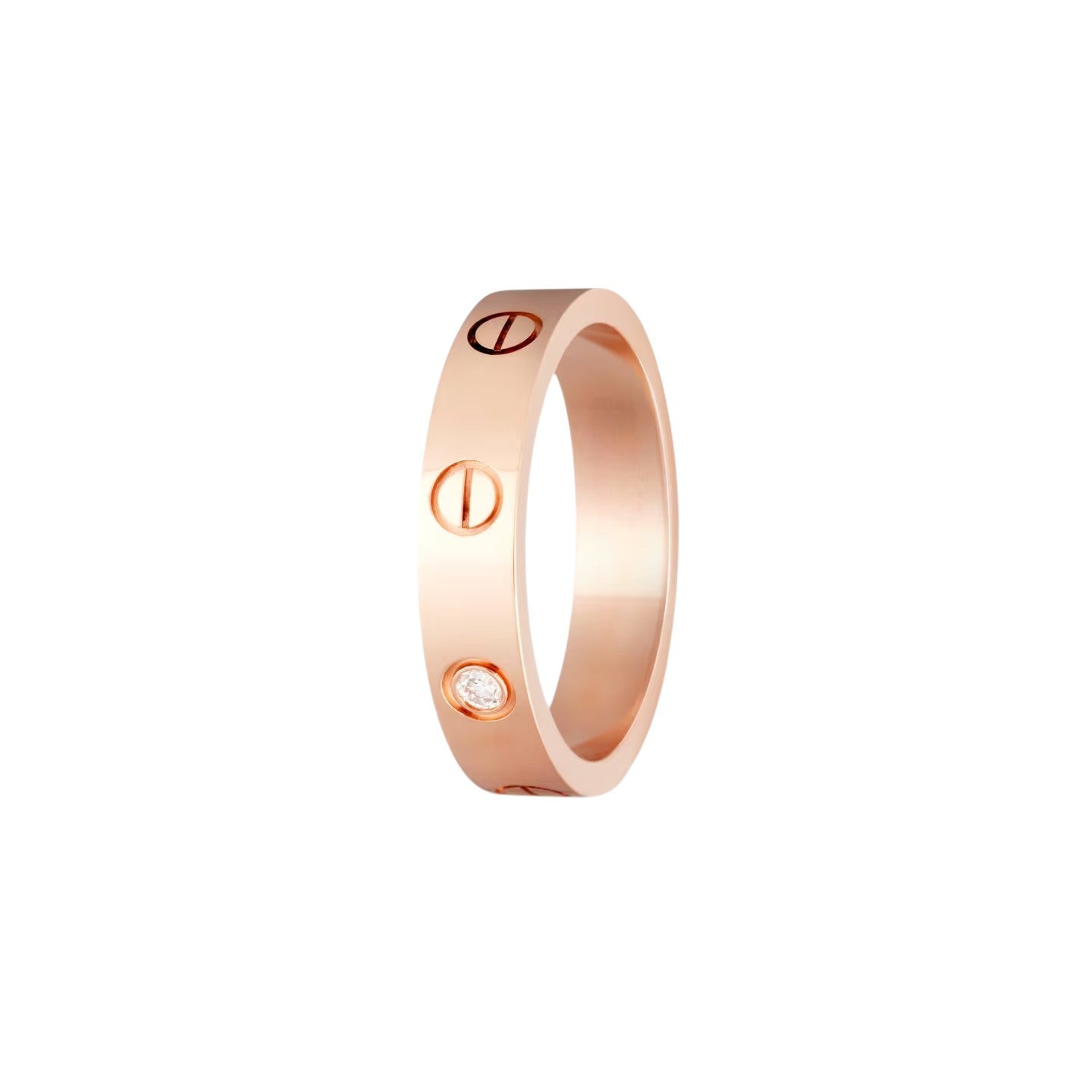 LOVE 4mm 1 Diamond Ring