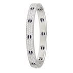 Classic 6.1mm Love Bangle - Diamond Pavé & Black Ceramic