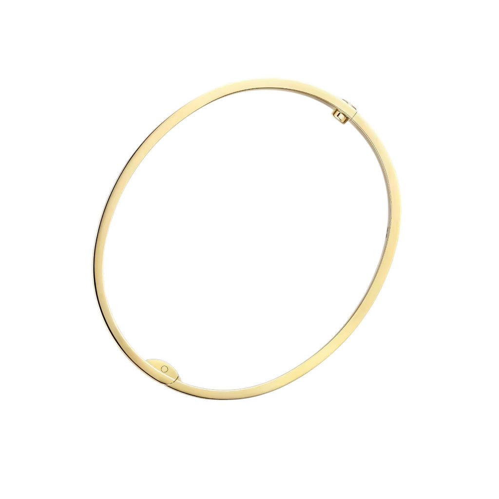 Classic 6.1mm Love Single-Screw Closure Bangle - 4-Diamond