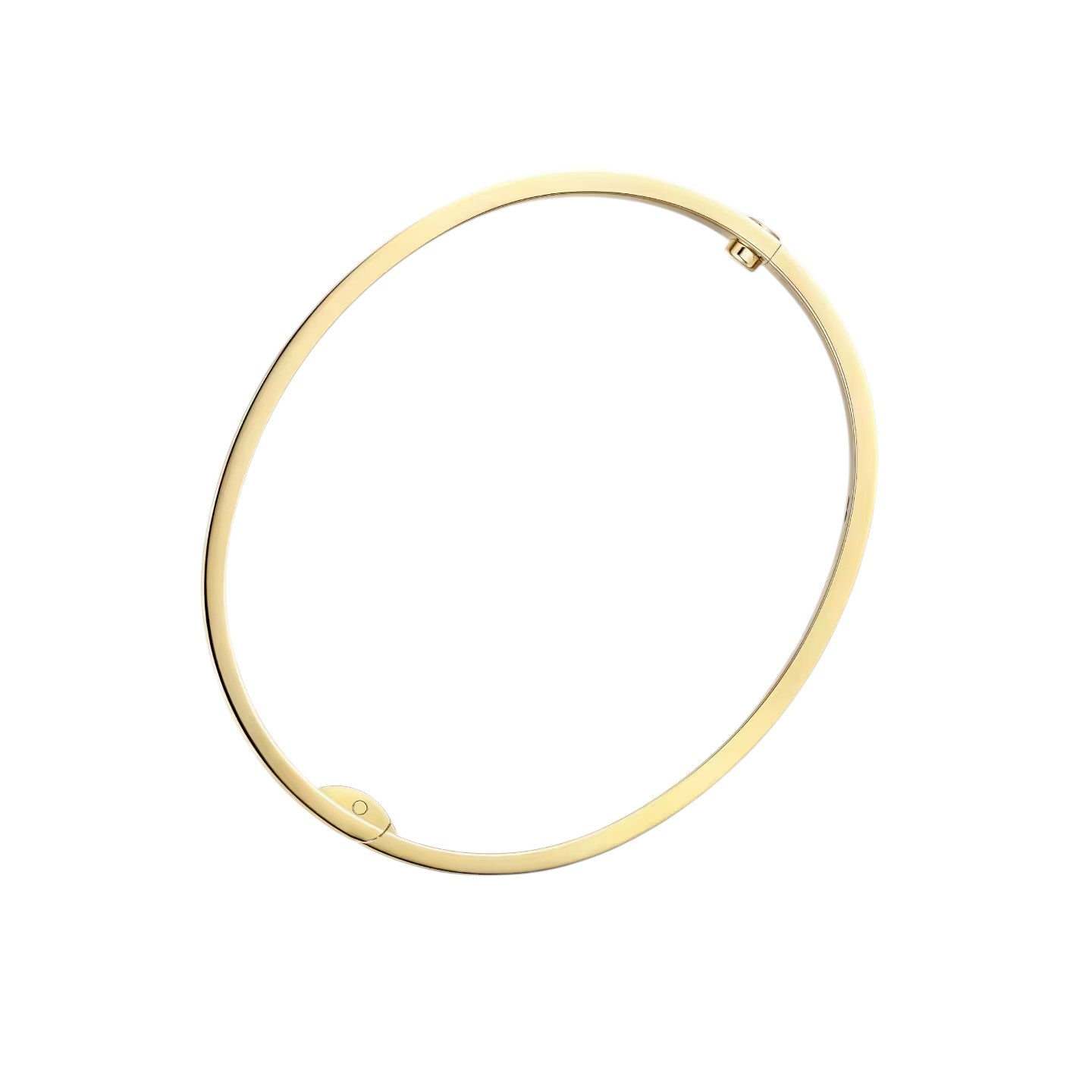 Classic 6.1mm Love Single-Screw Closure Bangle - 4-Diamond