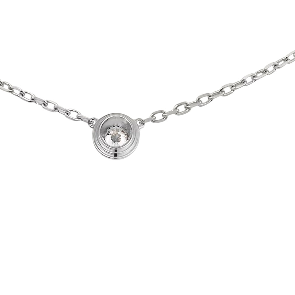 LOVE Schraubanhänger Einzelner Diamant Halskette