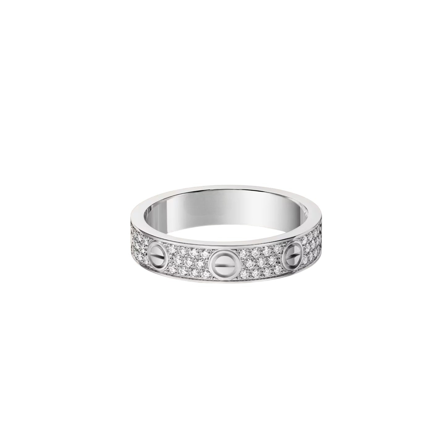 LOVE 4mm Pavé Diamantring