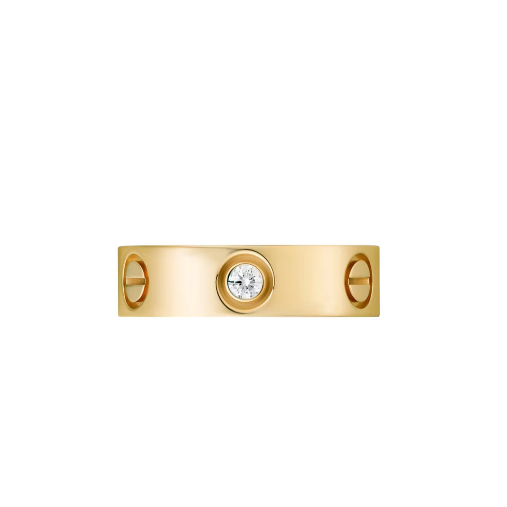 LOVE 5.5mm 3 Diamonds Ring