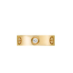 LOVE 5.5mm 3 Diamonds Ring