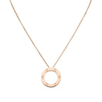 LOVE Large Circular Pendant Necklace