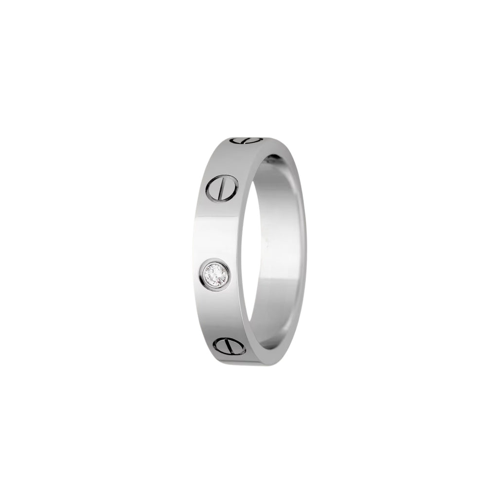 LOVE 4mm 1 Diamond Ring