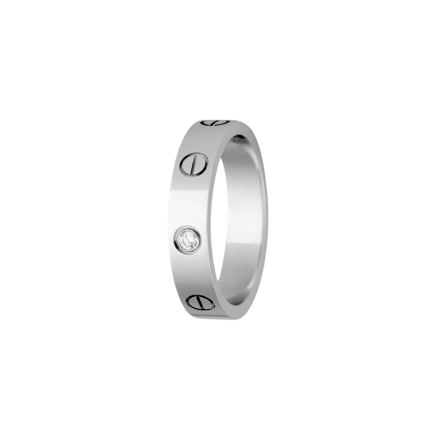 LOVE 4mm 1 Diamond Ring