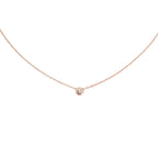 LOVE Schraubanhänger Einzelner Diamant Halskette