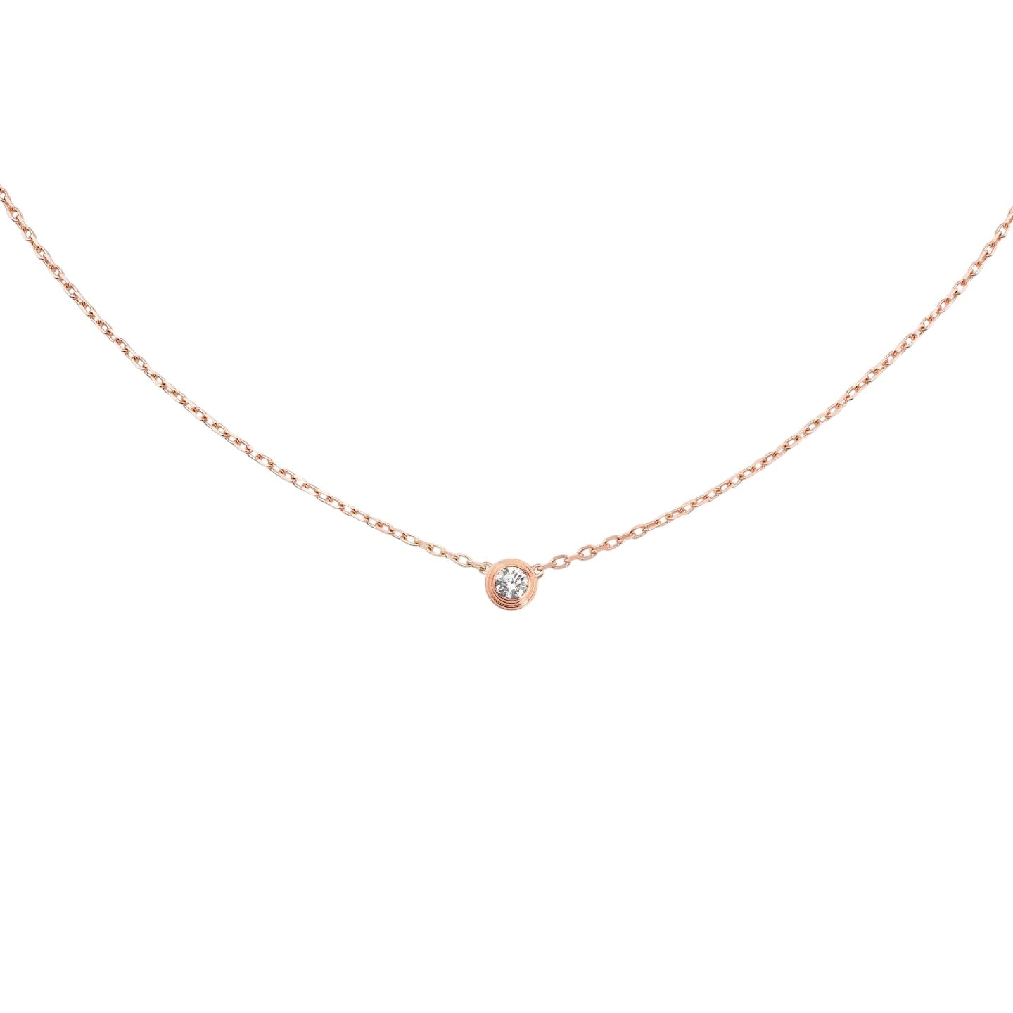 LOVE Screw Pendant Single Diamond Necklace