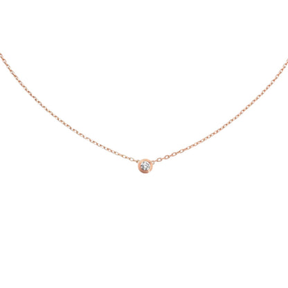 LOVE Screw Pendant Single Diamond Necklace