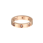LOVE 4mm 8-Diamanten-Ring
