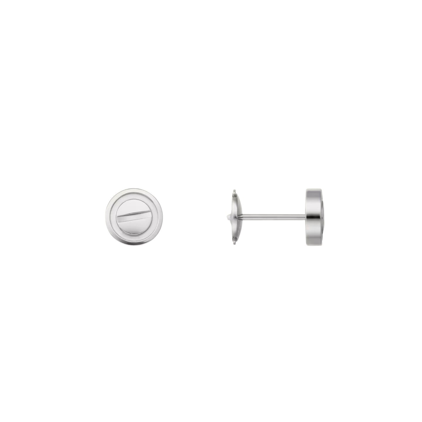 LOVE Hoop Earrings - 7.2mm Iconic Design - Timeless Minimalist Elegance