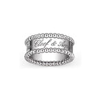 Signature Dual-Beaded Band Ring