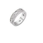 LOVE 5.5mm Full-Pavé 6-Diamond Ring
