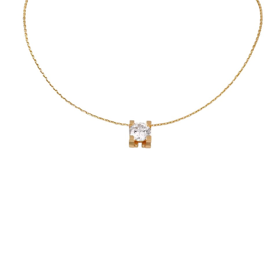 C de Pendant Diamond Necklace