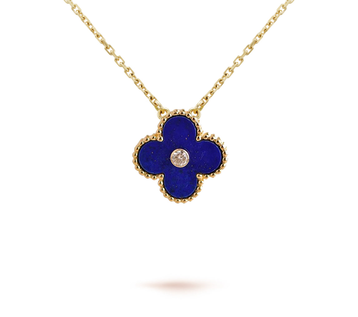Limited Edition Christmas Clover Flower Necklace - 15mm Annual Collectible Pendant
