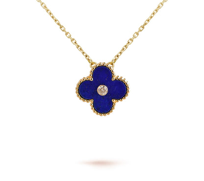 Limited Edition Christmas Clover Flower Necklace - 15mm Annual Collectible Pendant