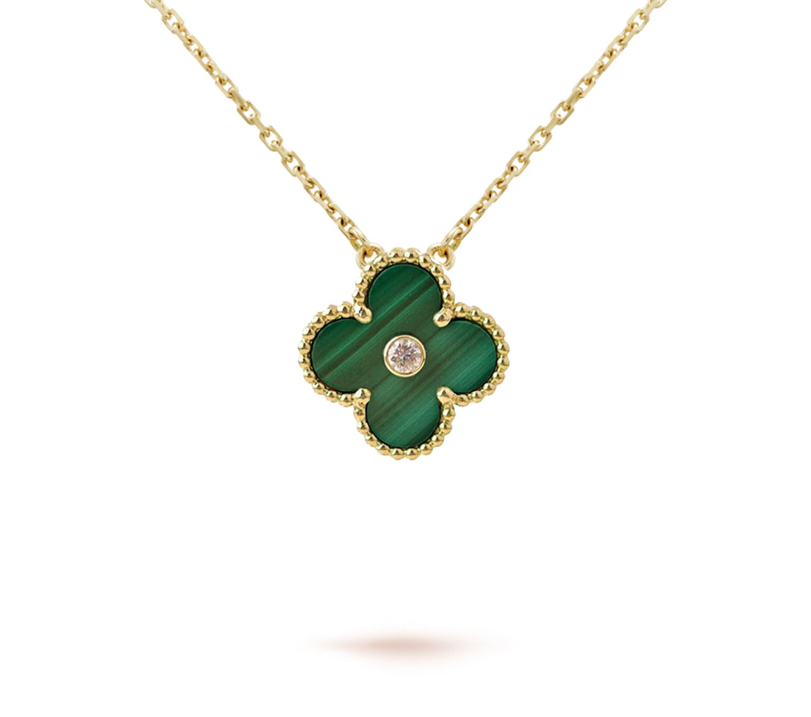 Limited Edition Christmas Clover Flower Necklace - 15mm Annual Collectible Pendant
