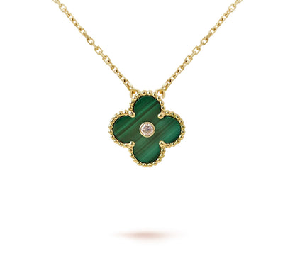 Limited Edition Christmas Clover Flower Necklace - 15mm Annual Collectible Pendant