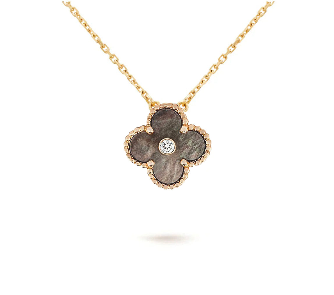 Limited Edition Christmas Clover Flower Necklace - 15mm Annual Collectible Pendant