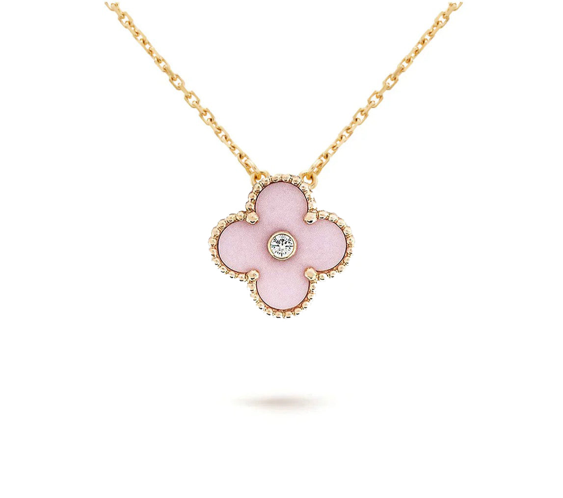 Limited Edition Christmas Clover Flower Necklace - 15mm Annual Collectible Pendant