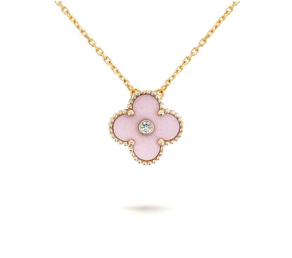 Limited Edition Christmas Clover Flower Necklace - 15mm Annual Collectible Pendant