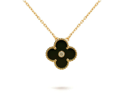 Limited Edition Christmas Clover Flower Necklace - 15mm Annual Collectible Pendant