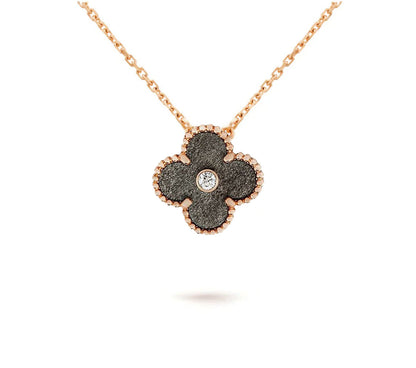 Limited Edition Christmas Clover Flower Necklace - 15mm Annual Collectible Pendant