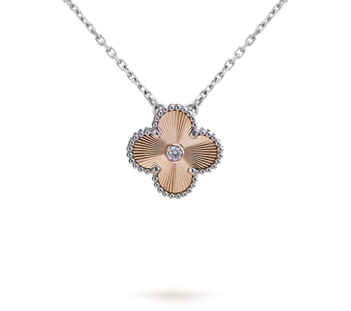 Limited Edition Christmas Clover Flower Necklace - 15mm Annual Collectible Pendant