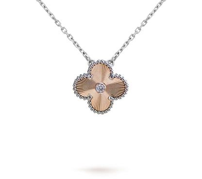 Limited Edition Christmas Clover Flower Necklace - 15mm Annual Collectible Pendant