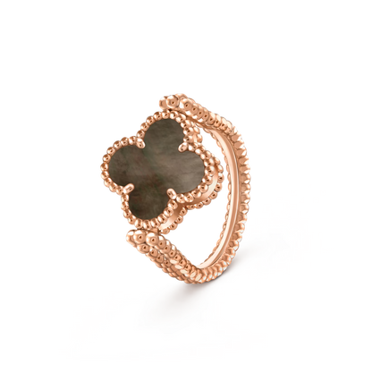 Lucky Clover Rose Gold Reversible Ring
