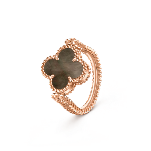 Lucky Clover Rose Gold Reversible Ring