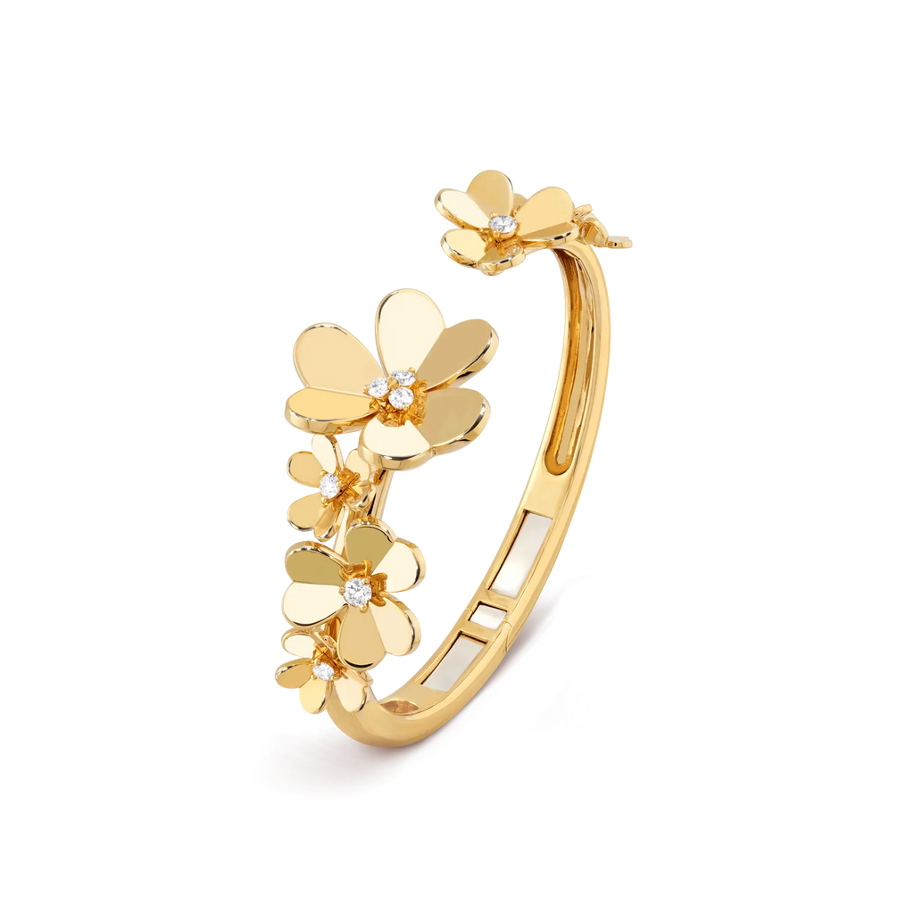 Luminous Blossom Open Bangle