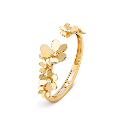Luminous Blossom Open Bangle