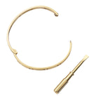 Classic 6.1mm Love Single-Screw Closure Bangle - 10-Diamond