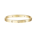 Classic 6.1mm Love Single-Screw Closure Bangle - 10-Diamond