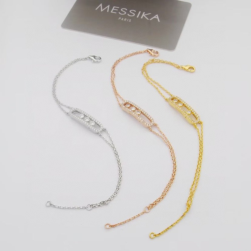 Armband Move Classique Pavé – Signature Kinetic Brilliance – Eleganz Voll-Pavé
