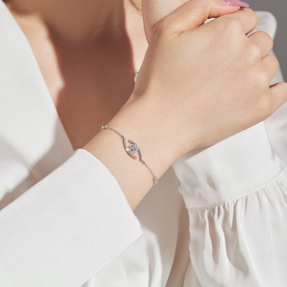Lucky Eye Pavé-Set Diamond Bracelet