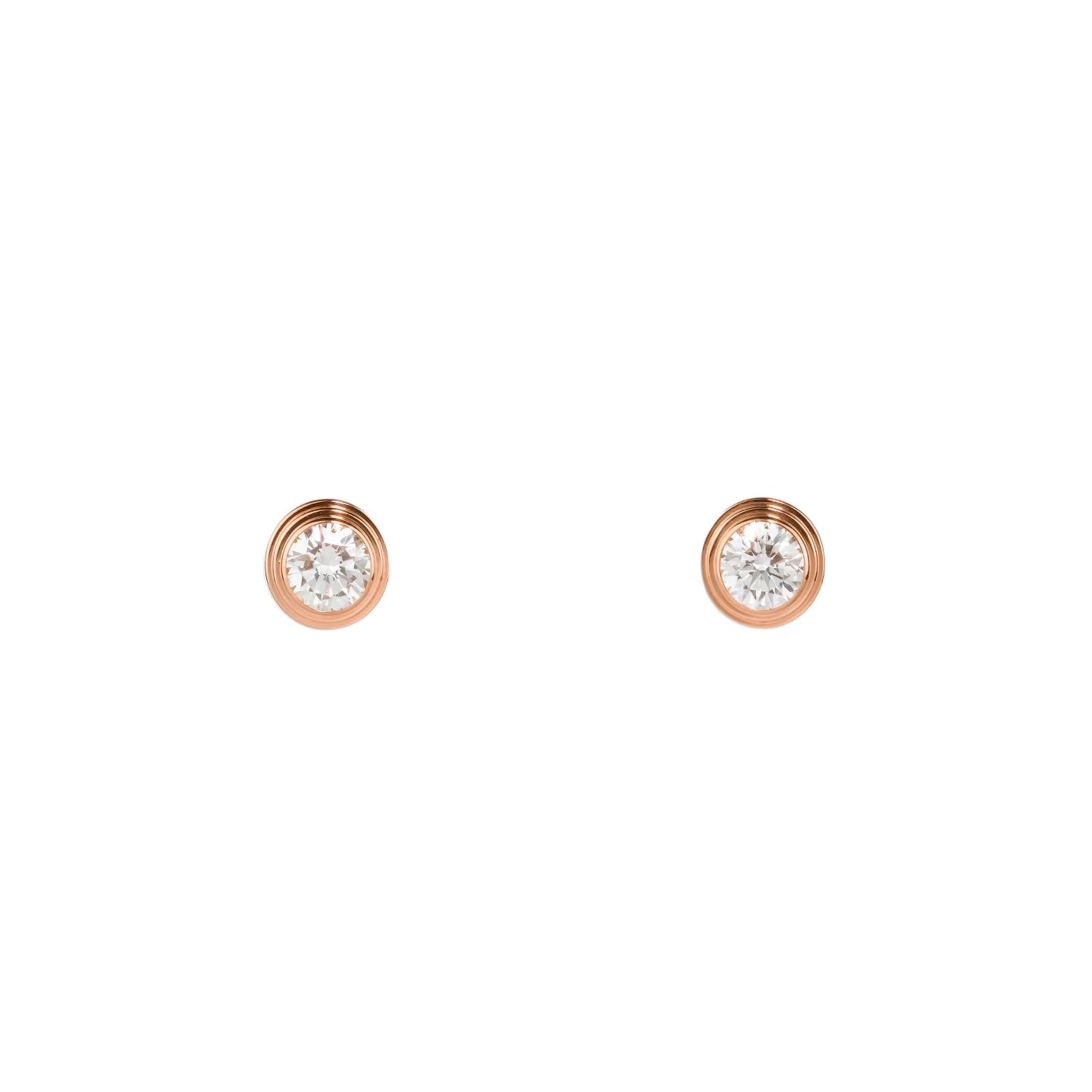 d'Amour Diamond Stud Earrings - Medium Model (5mm) - Featuring 2 Brilliant-Cut Round Diamonds