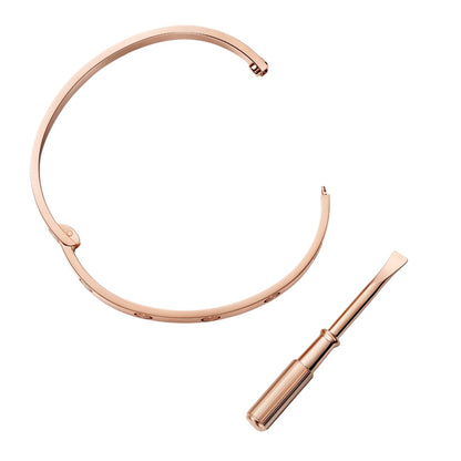 Klassischer 6,1 mm Love Armreif mit einzelner Schraubverschluss