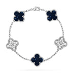 Lucky Clover 5-Motif Bracelet - Pietersite Collection