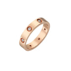 LOVE 4mm 8-Diamanten-Ring