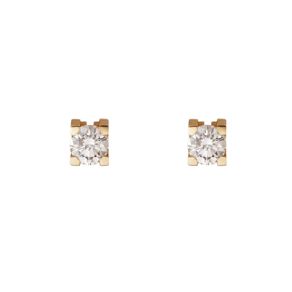 C de Diamond Stud Earrings