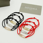 Care(s) Pavé Cord Armband – Wohltätiges, symbolisches Design – Verstellbares, stilvolles Accessoire